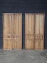 Pair of bleached oak dubble doors