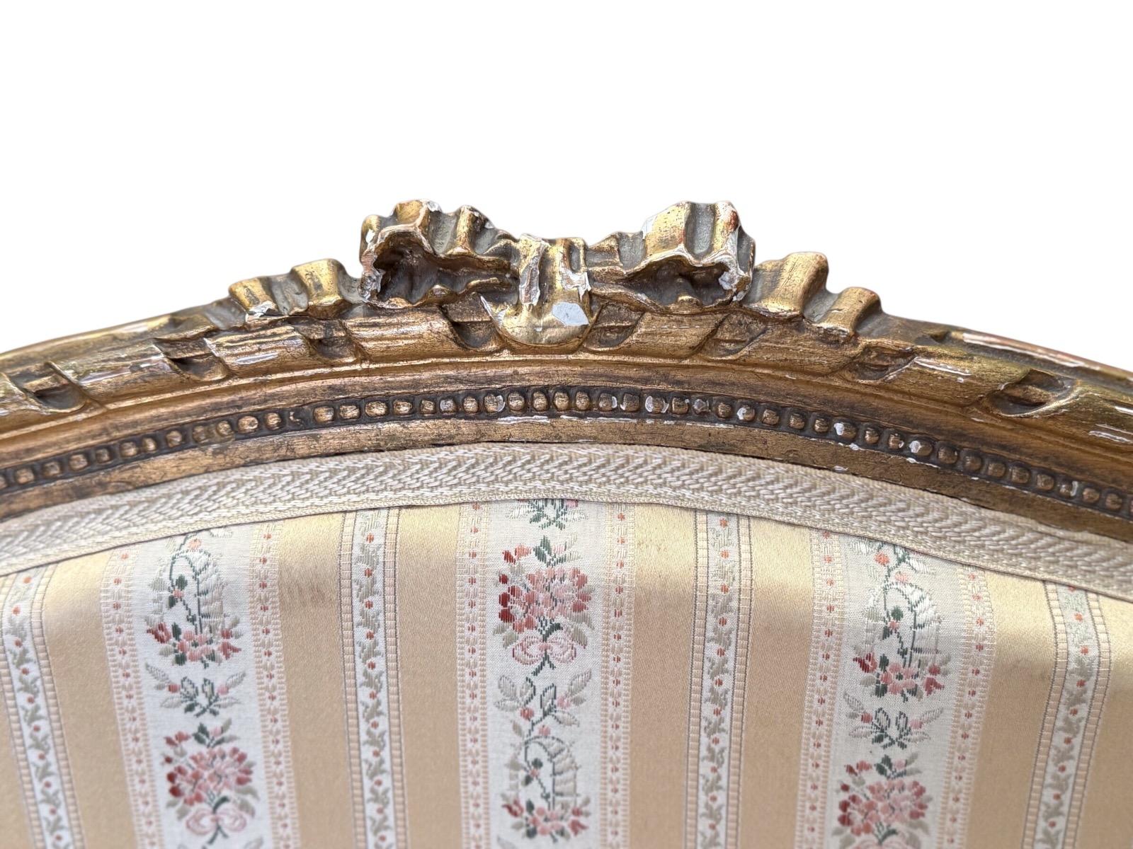 Pair of french Louis XVI Bergères 