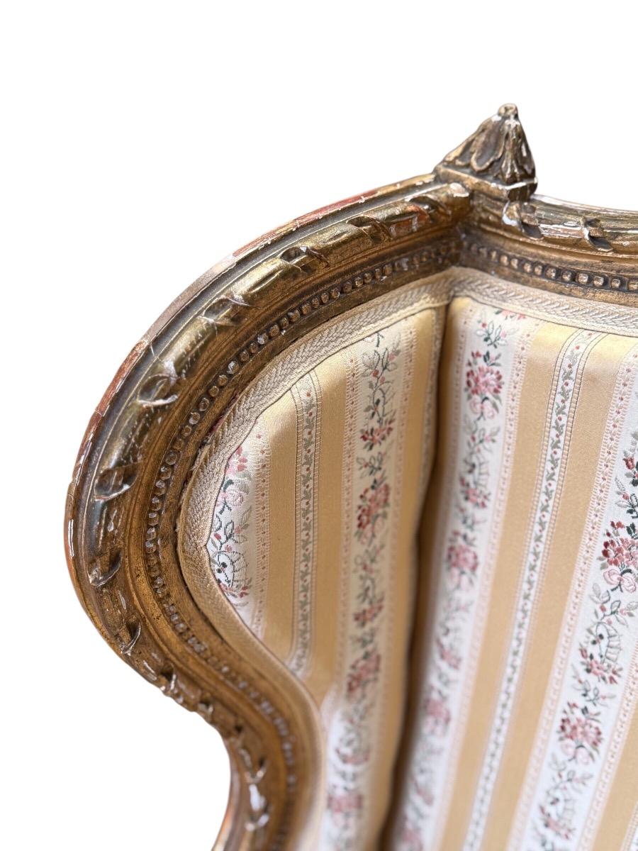 Pair of french Louis XVI Bergères 