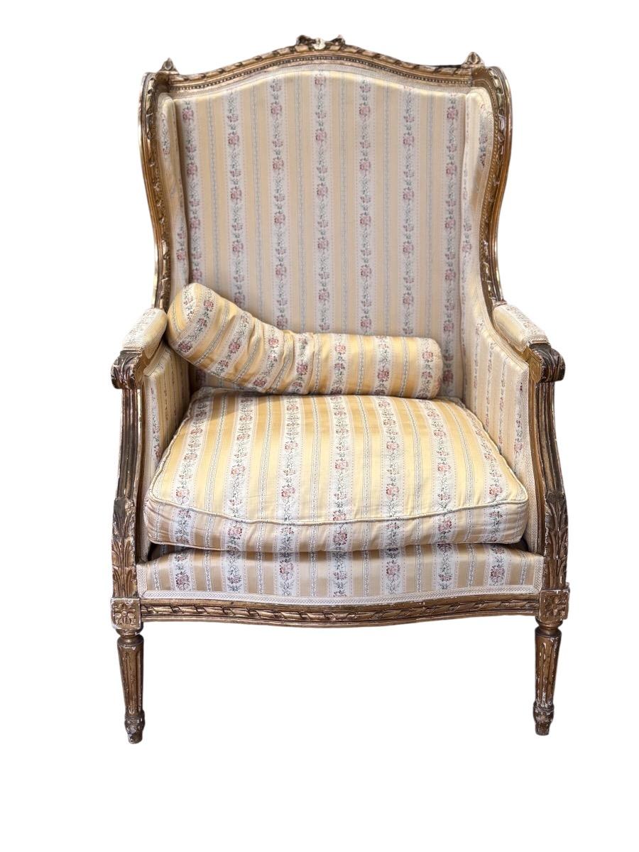 Pair of french Louis XVI Bergères 