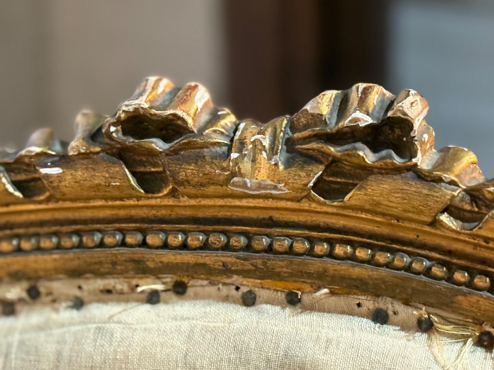 Pair of french Louis xvi bergères 