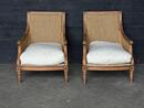 Pair of french Louis XVI Bergères circa 1930-1940