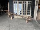 Pair of long wooden benches