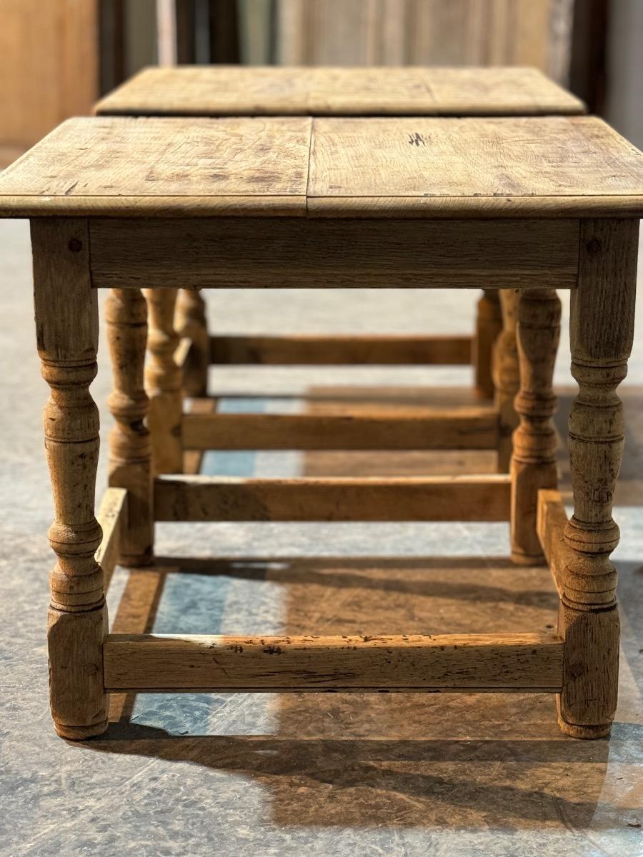 Pair of rustic tables