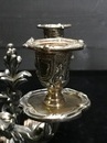 style Pair of silvered bronze candlesticks