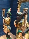 style Pair of wood blackamoor