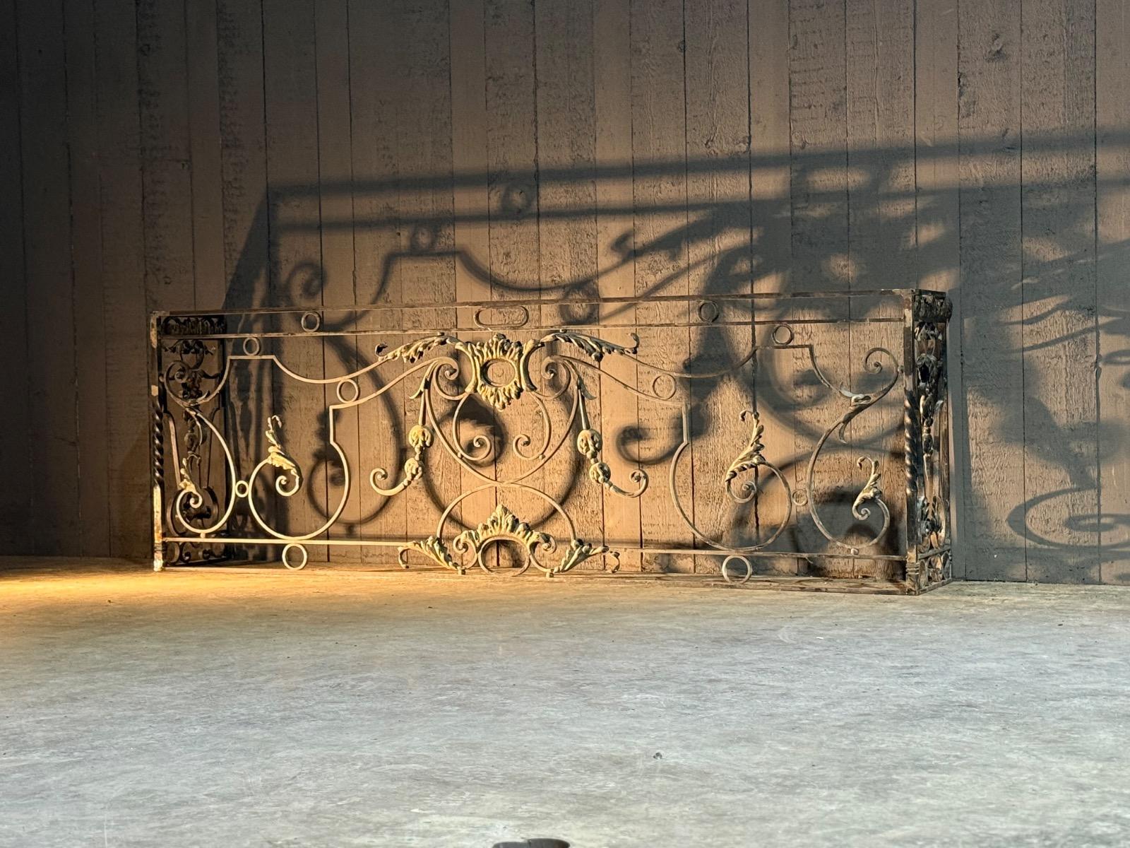 Pair of wrought iron console 
