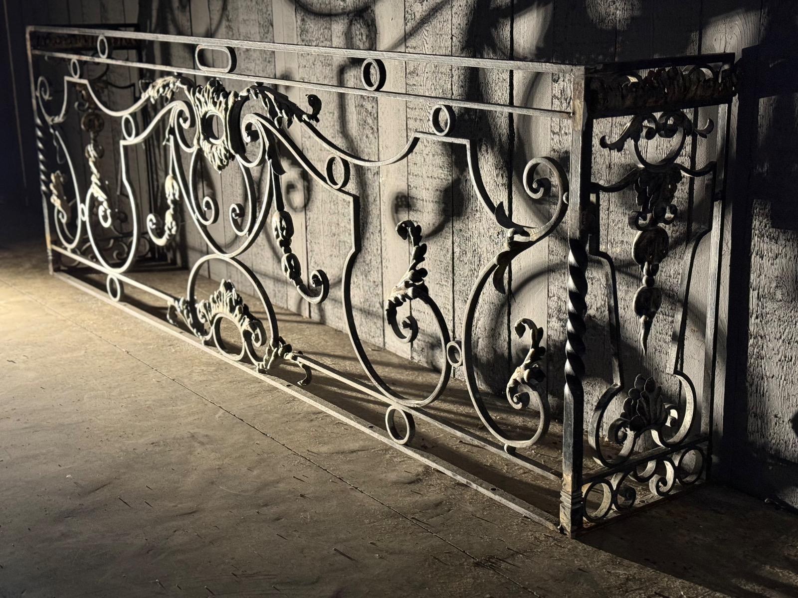 Pair of wrought iron console 