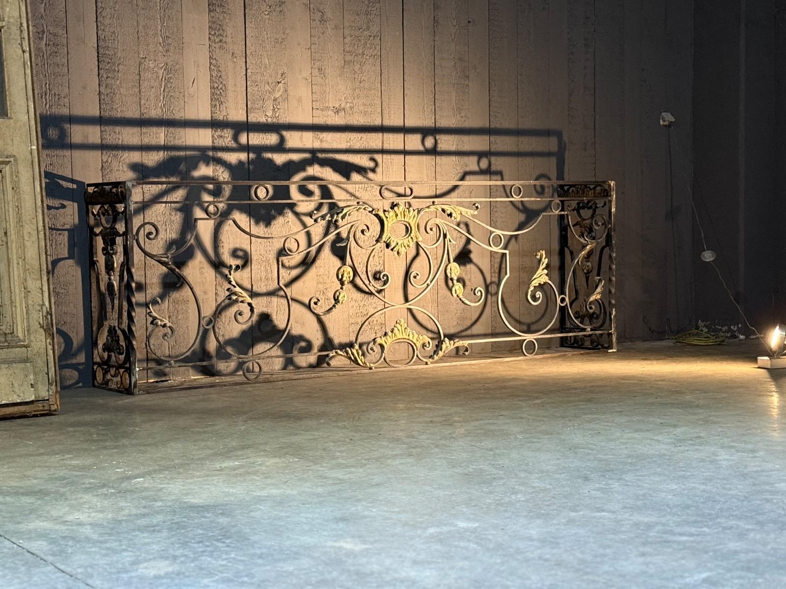 Pair of Wrought iron consoles 