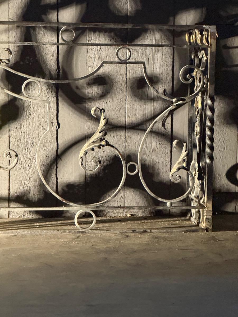 Pair of wrought iron consoles 