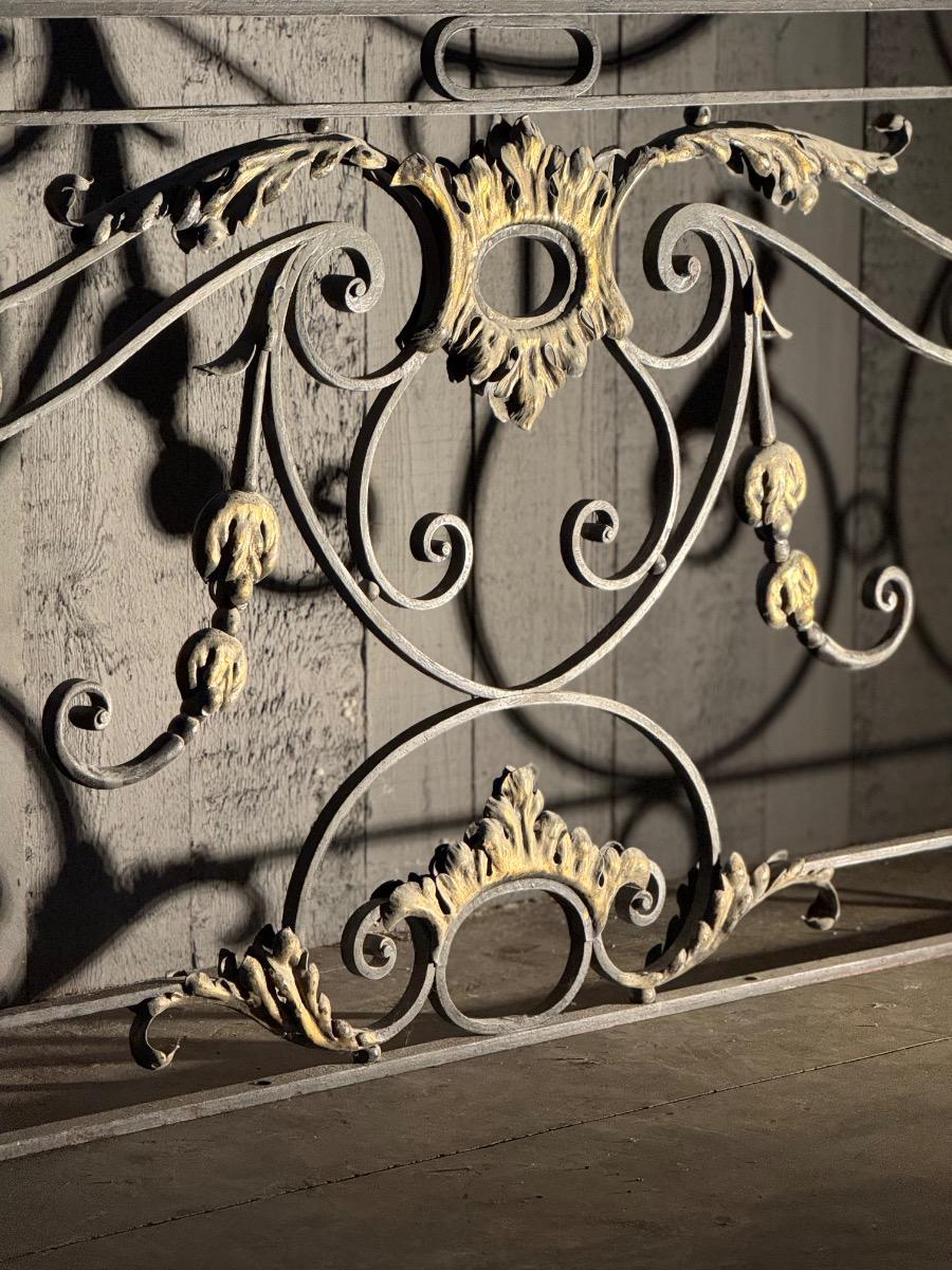 Pair of wrought iron consoles 