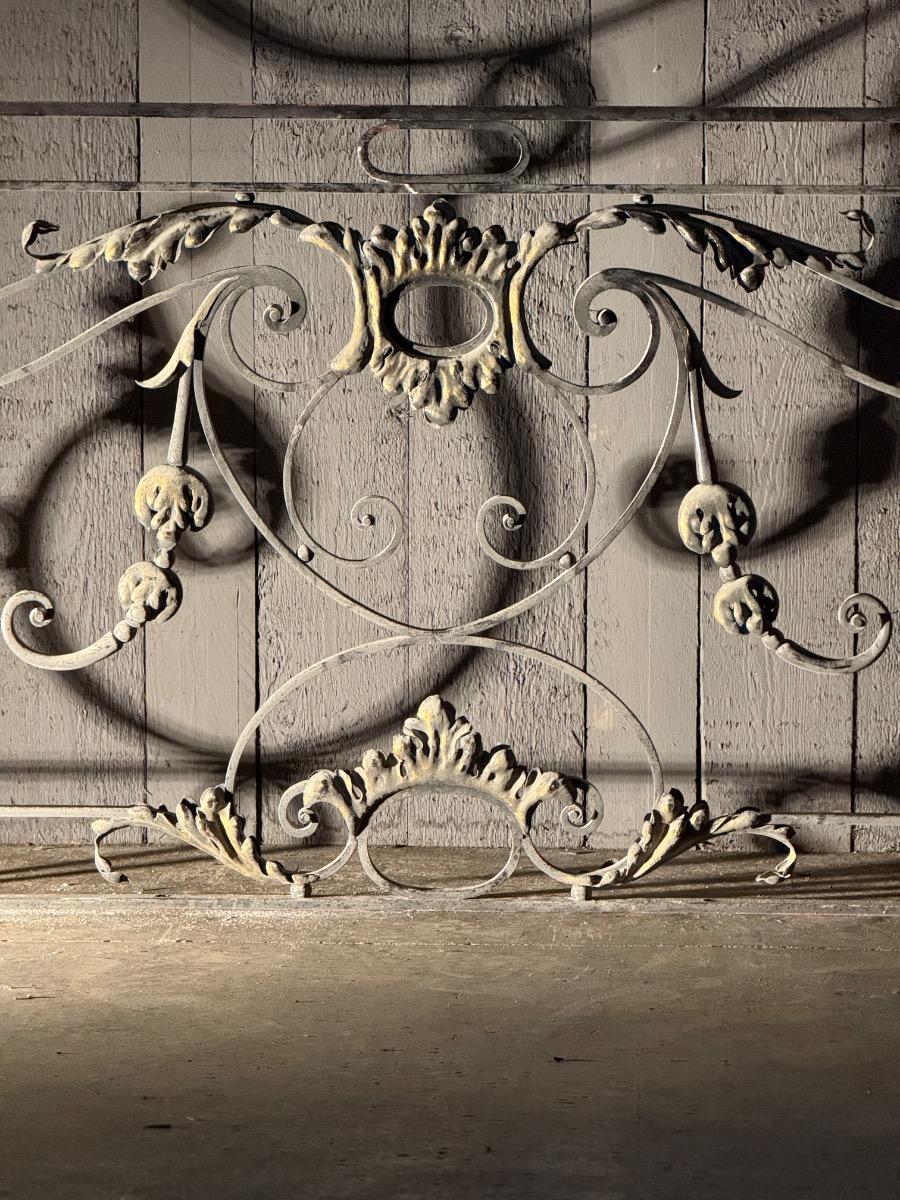 Pair of wrought iron consoles 