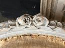 style Pair original Painted Louis 16 French Armchairs, French