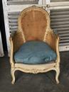 Paire de bergères Louis XV patinées  France 1900