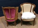 Paire de bergères Louis XVI ca 1900