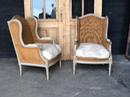 Paire de Bergères louis XVI peintes