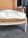 Paire de Bergères louis XVI peintes