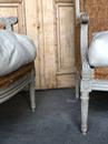 Paire de Bergères louis XVI peintes