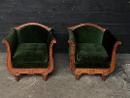 Paire de fauteuils Art Deco en chêne