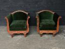 Paire de fauteuils Art Deco en chêne