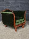 Paire de fauteuils Art Deco en chêne