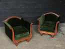 Paire de fauteuils Art Deco en chêne
