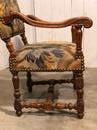 Paire de fauteuils français tapisserie