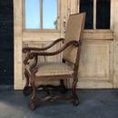 Paire de fauteuils os de mouton