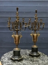 style Paire french bronze Barbedienne candelsticks, France 19 th century