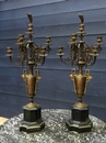 style Paire french bronze Barbedienne candelsticks, France 19 th century