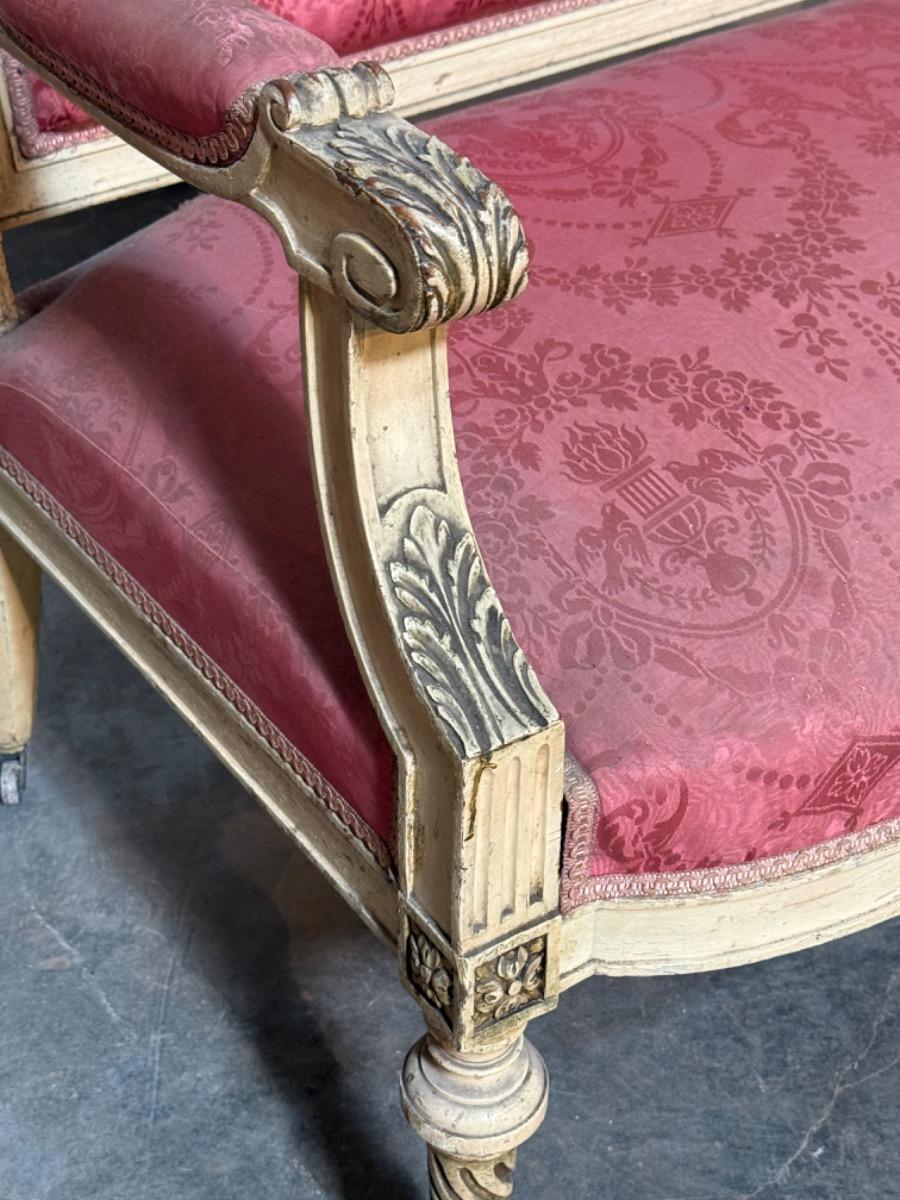 Pair of Louis XVI sofas 