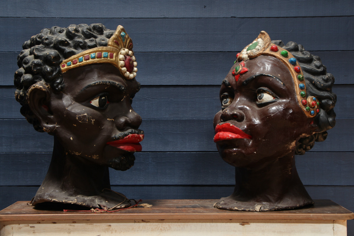 Papier Maché Carnaval heads