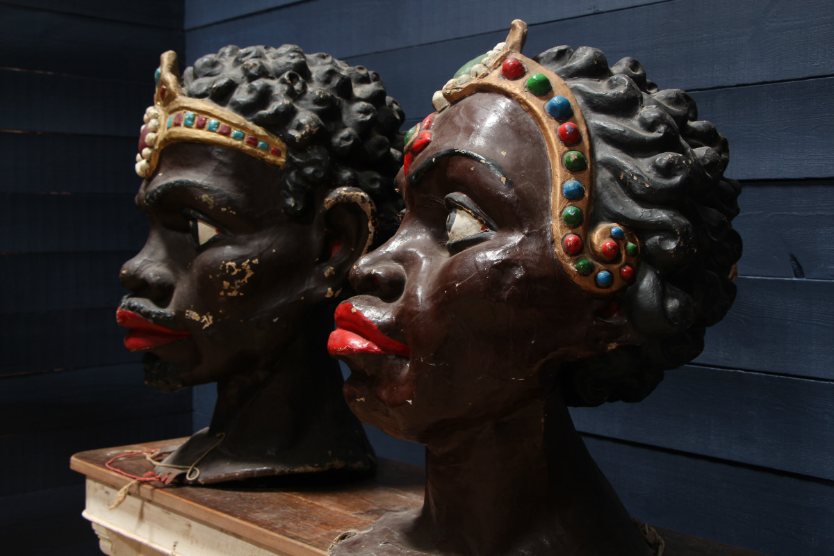 Papier Maché Carnaval heads