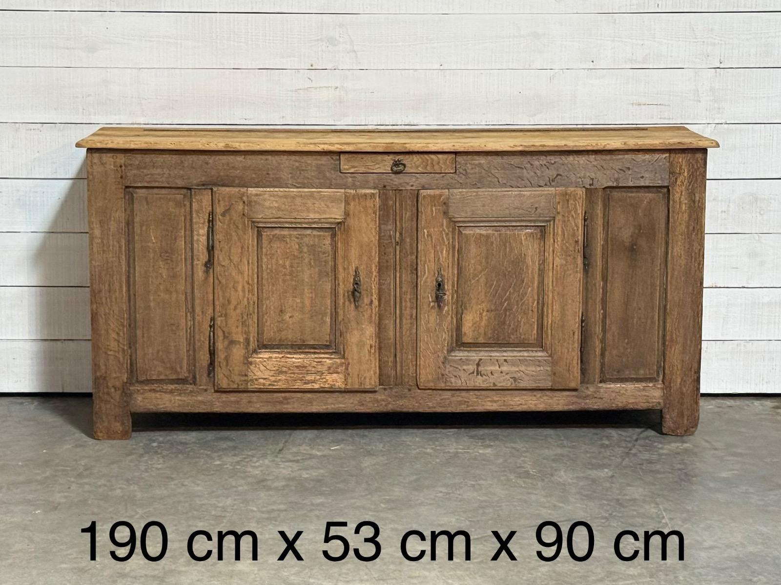 Rustic buffet in bleached oak