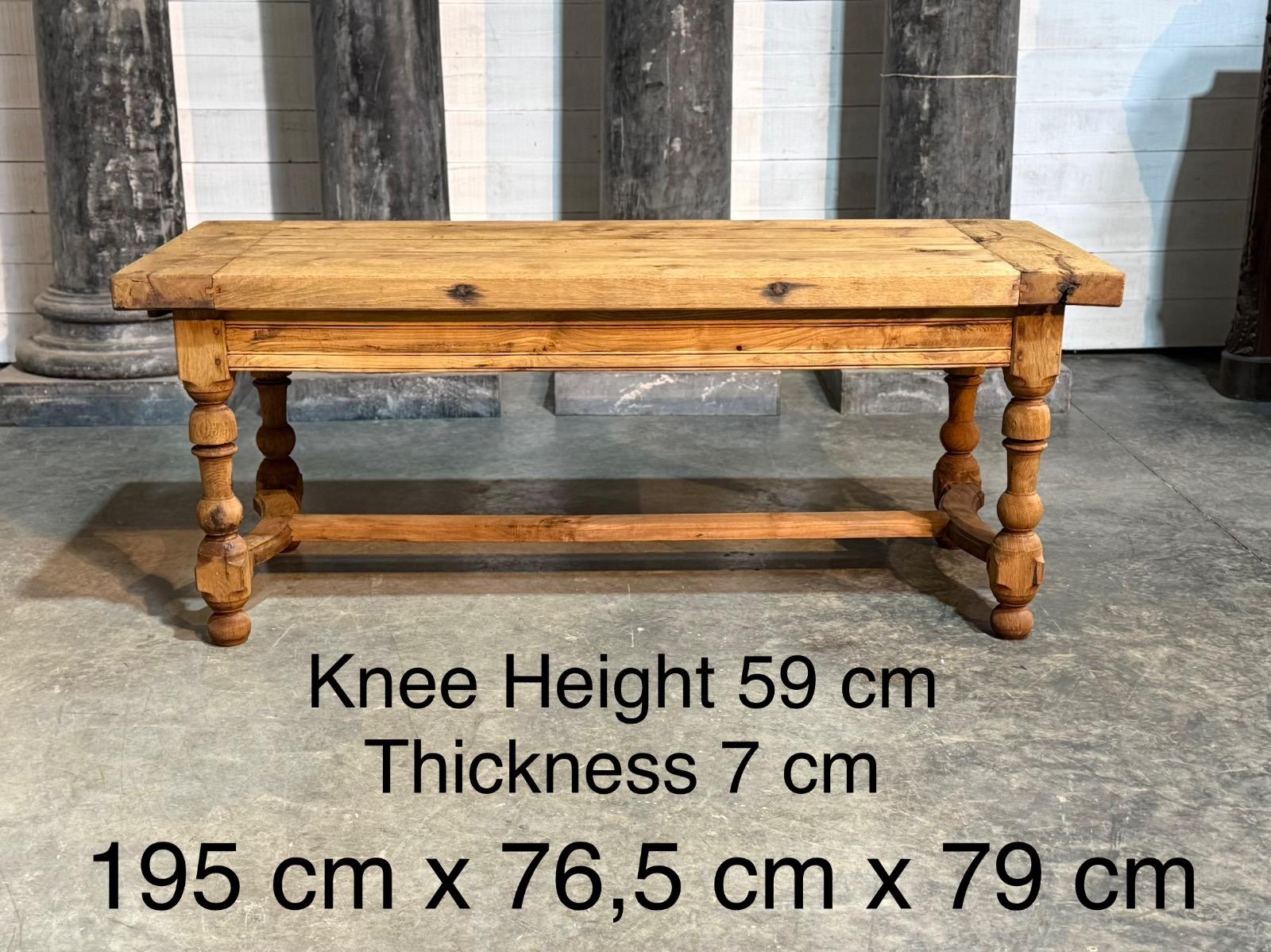 Rustic farmhouse table