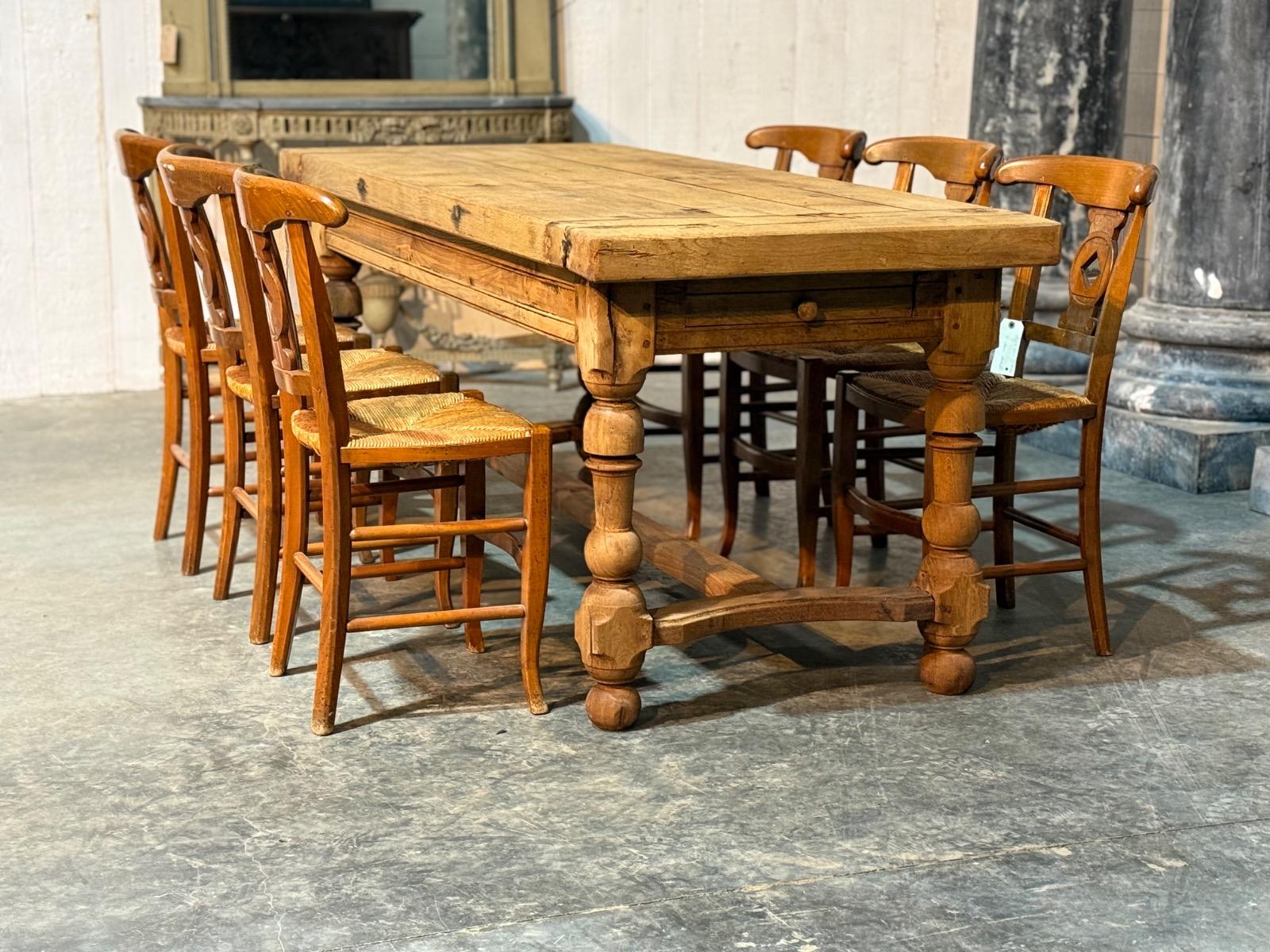 Rustic farmhouse table