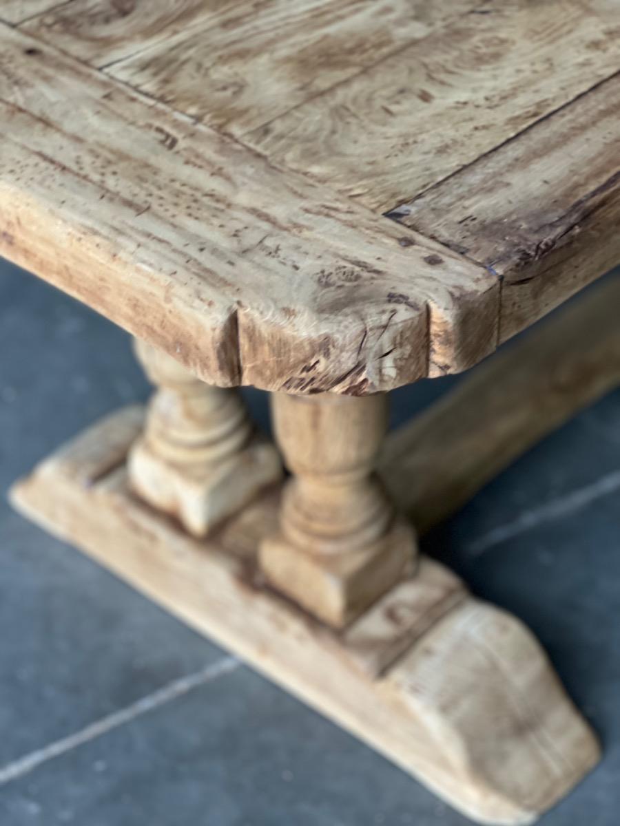 Rustic trestle table