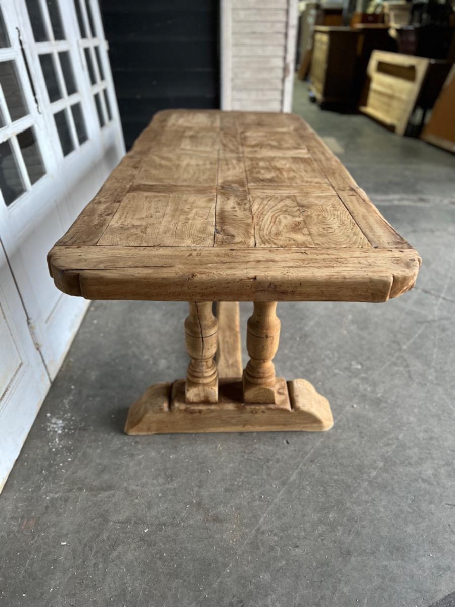 Rustic trestle table