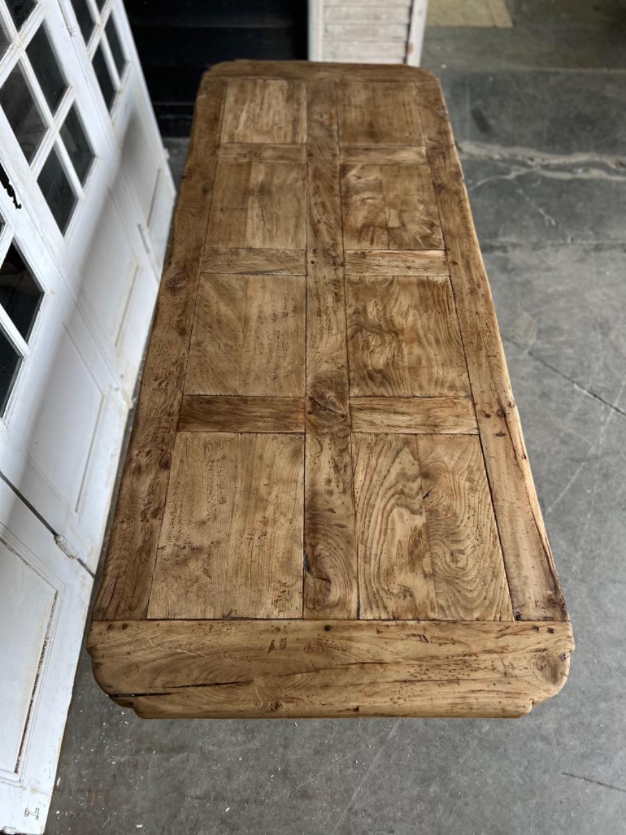 Rustic trestle table