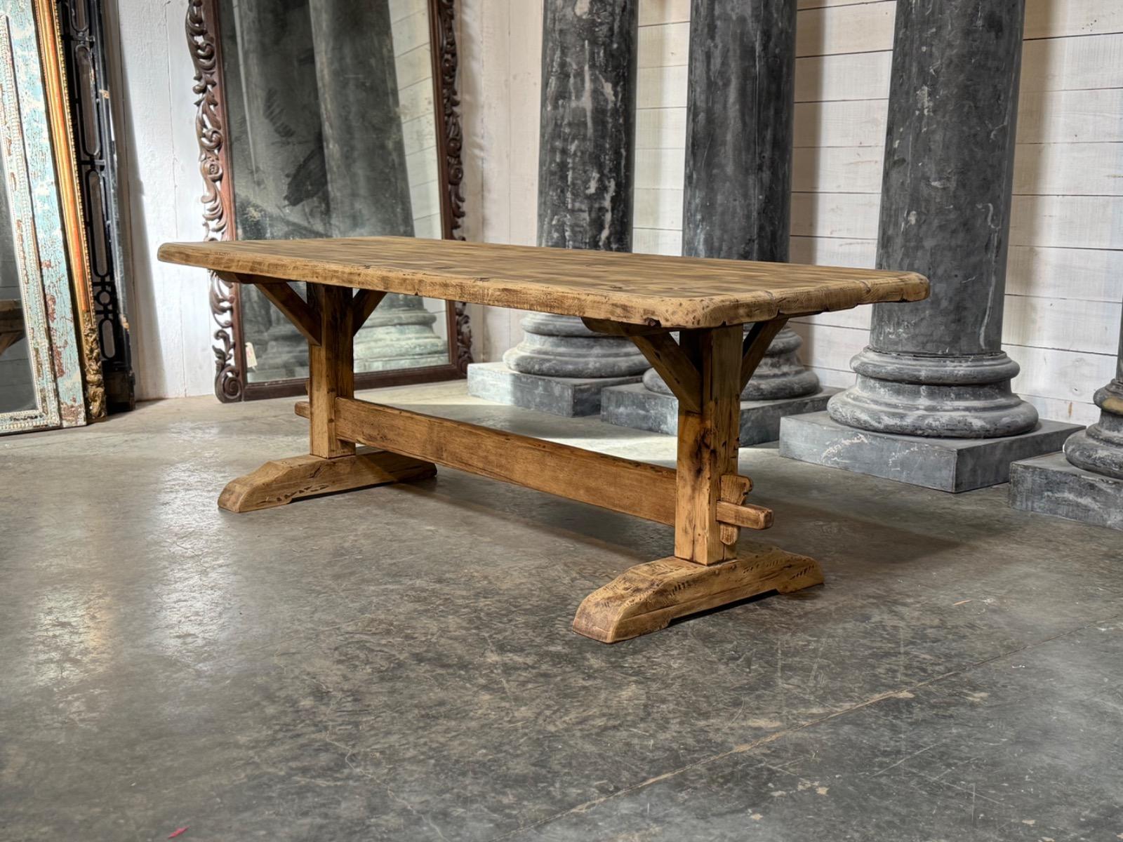 Rustic trestle table 