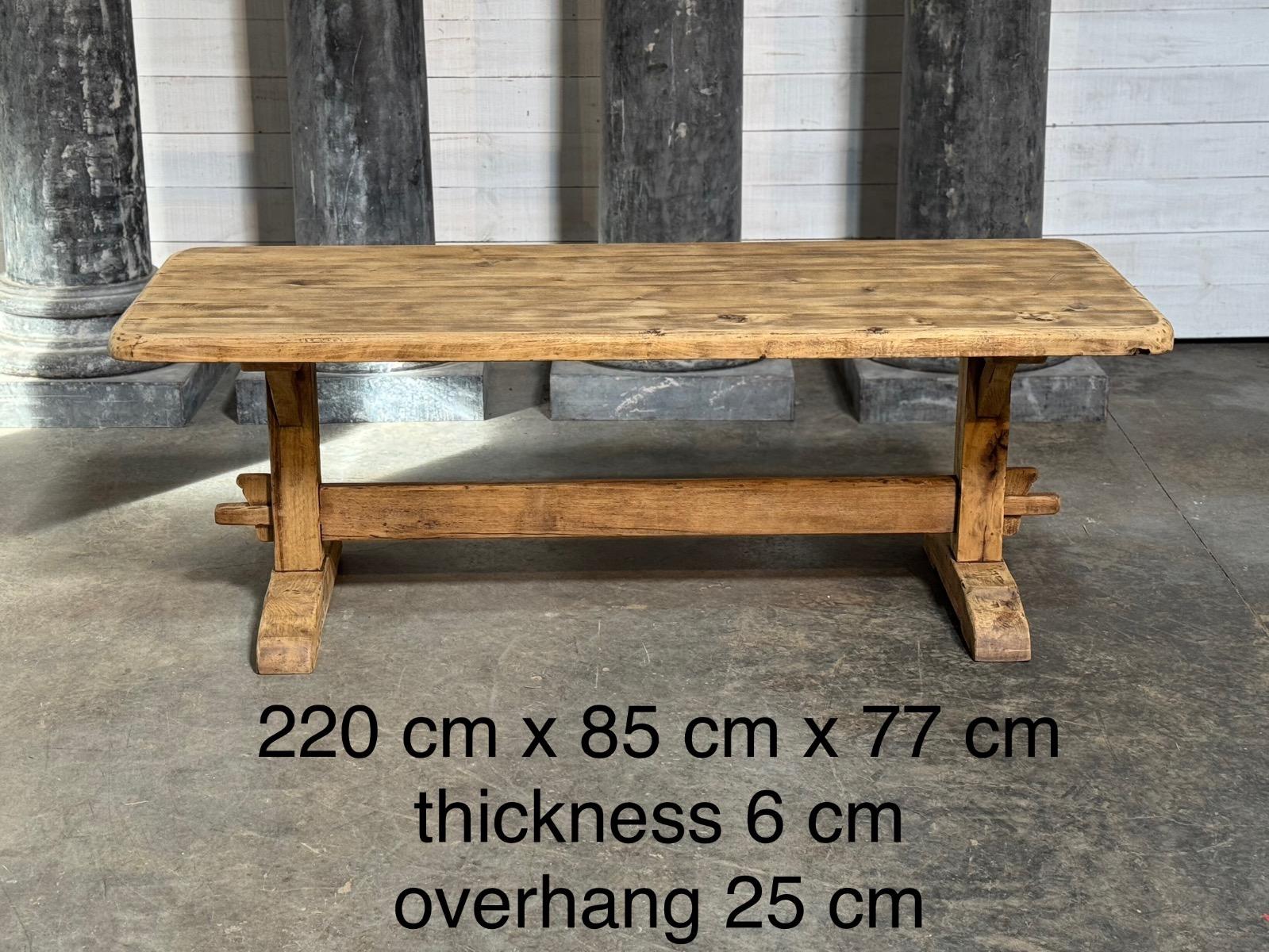 Rustic trestle table 