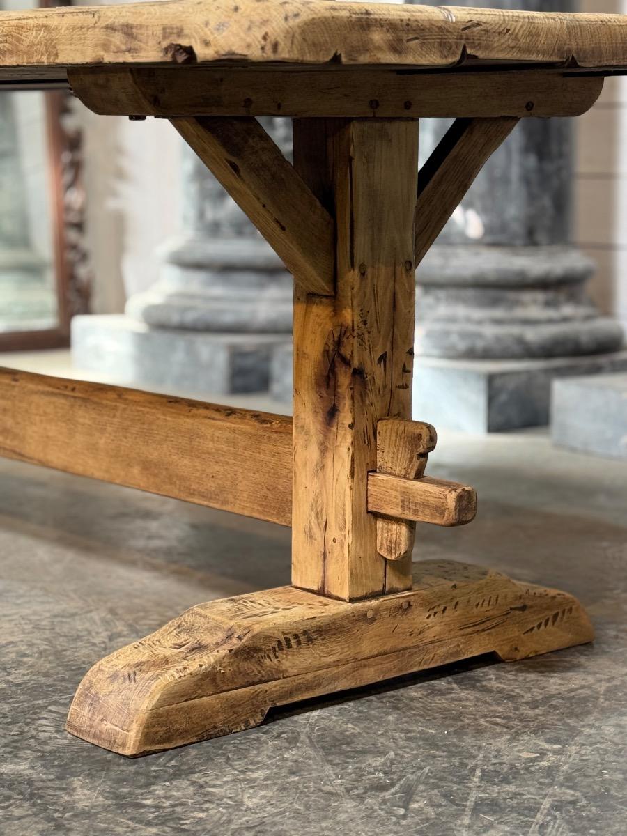 Rustic trestle table 