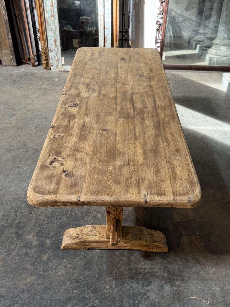 Rustic trestle table 