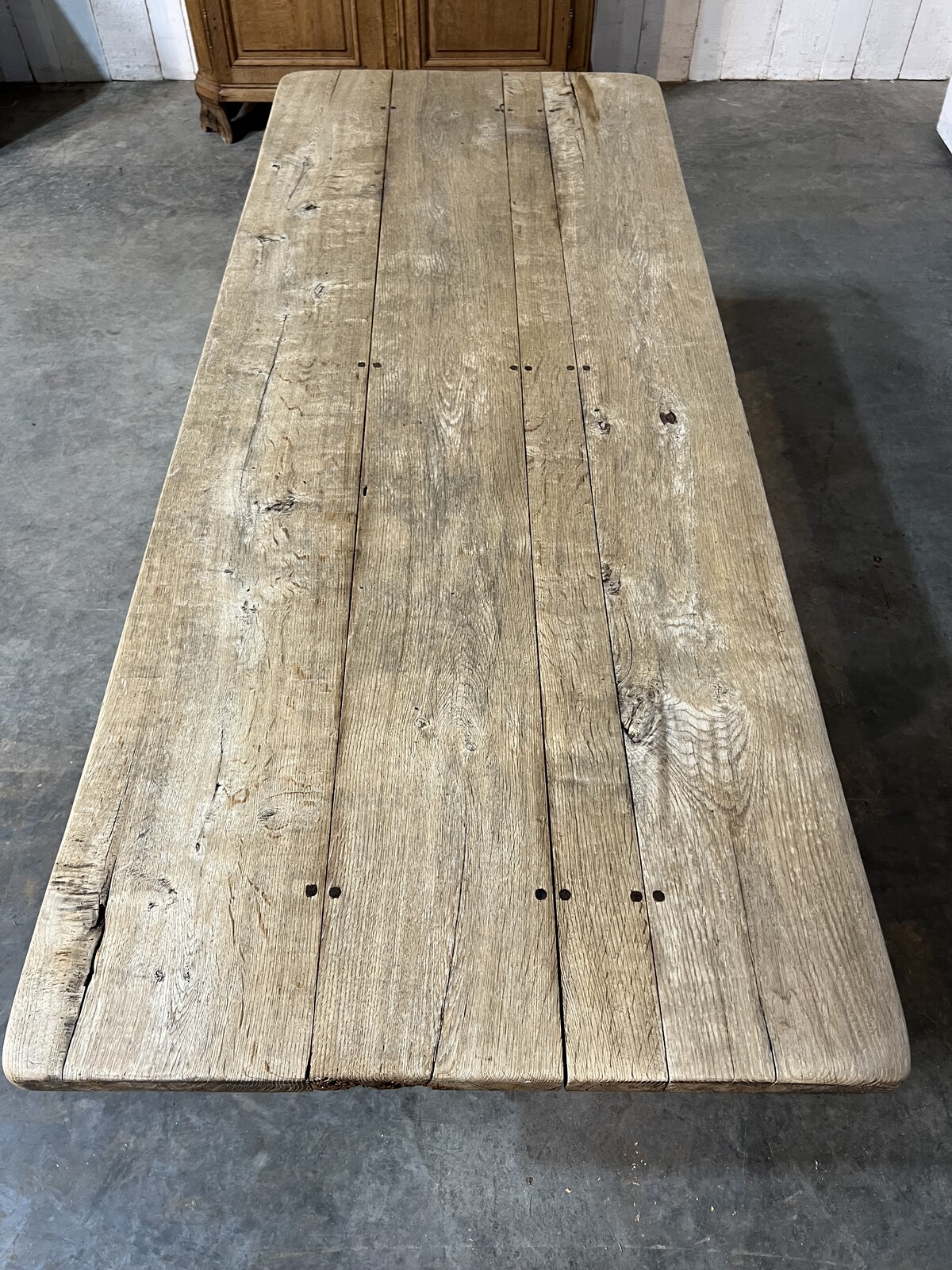 Rustic trestle table 