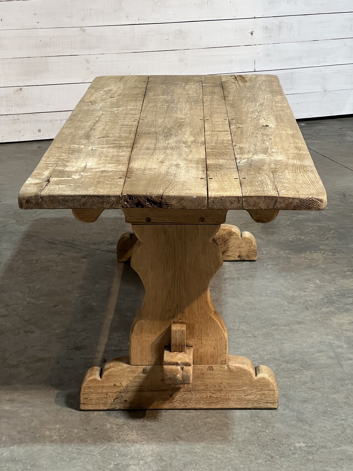 Rustic trestle table 