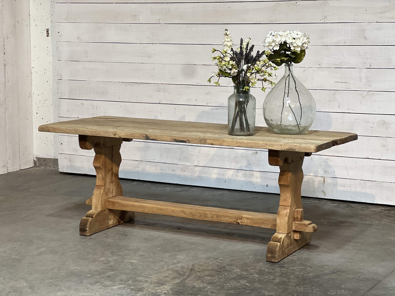 Rustic trestle table 