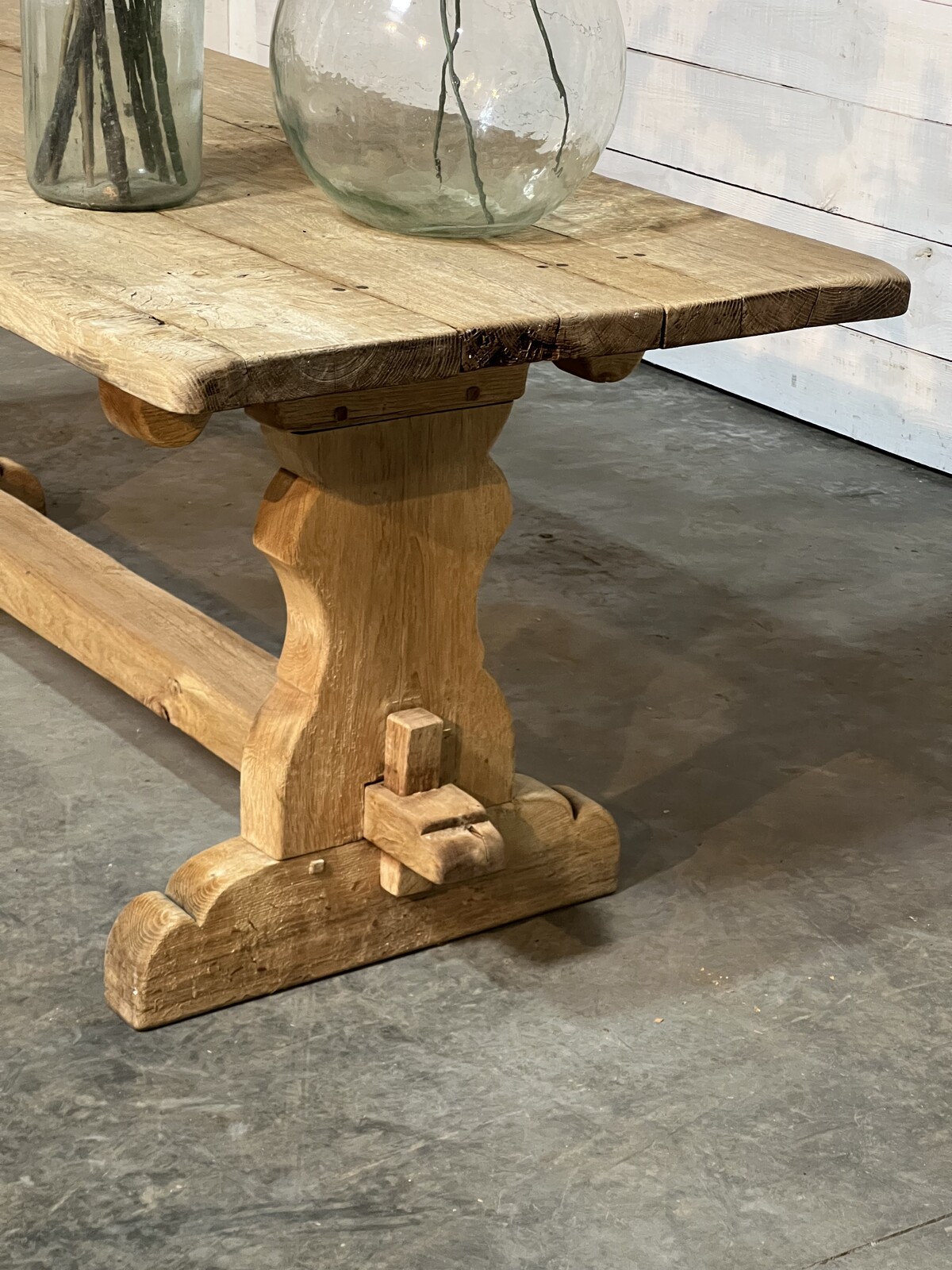 Rustic trestle table 