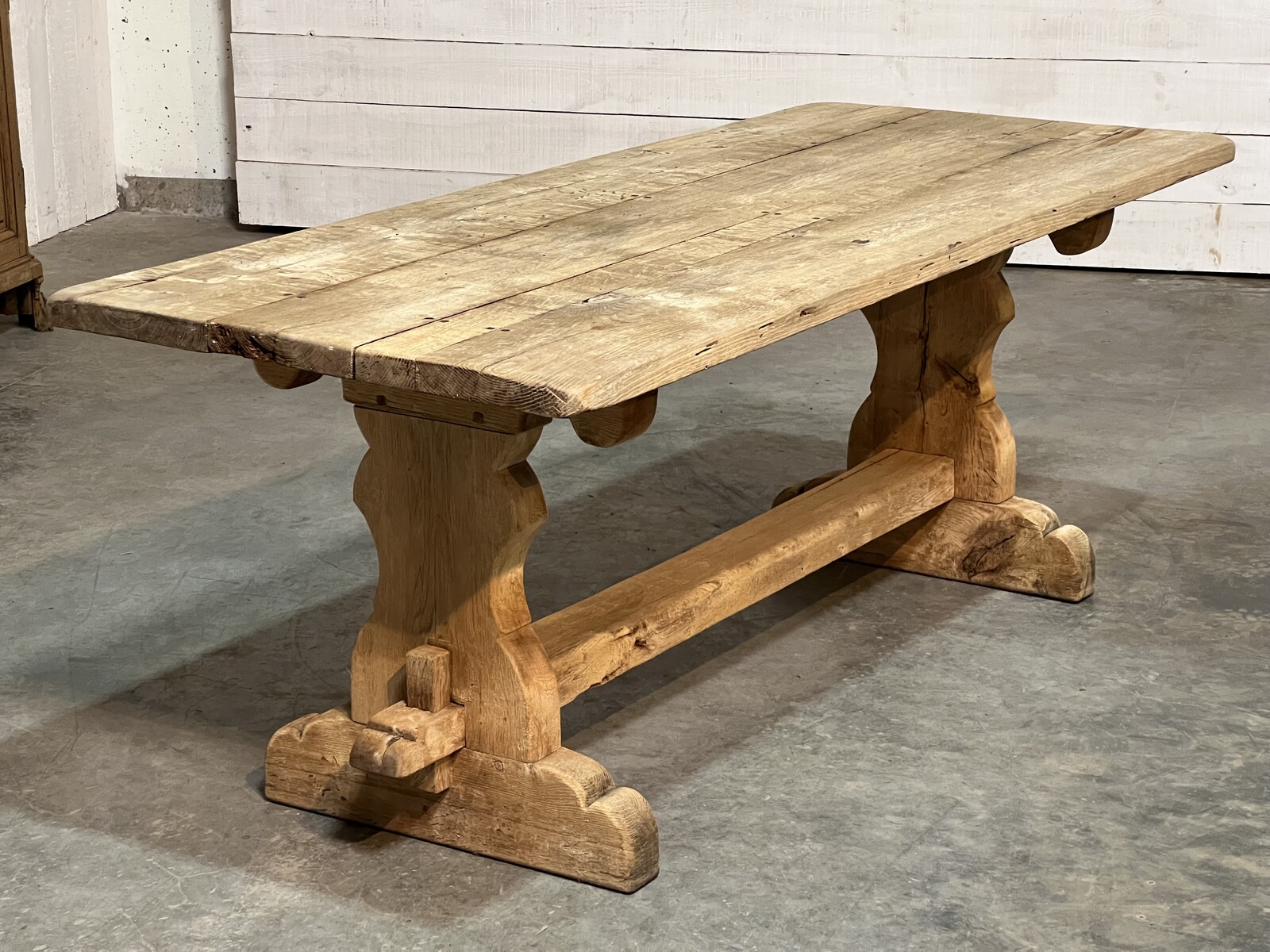 Rustic trestle table 