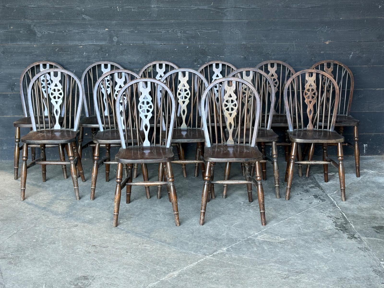 Set of 13 Windsor chairs