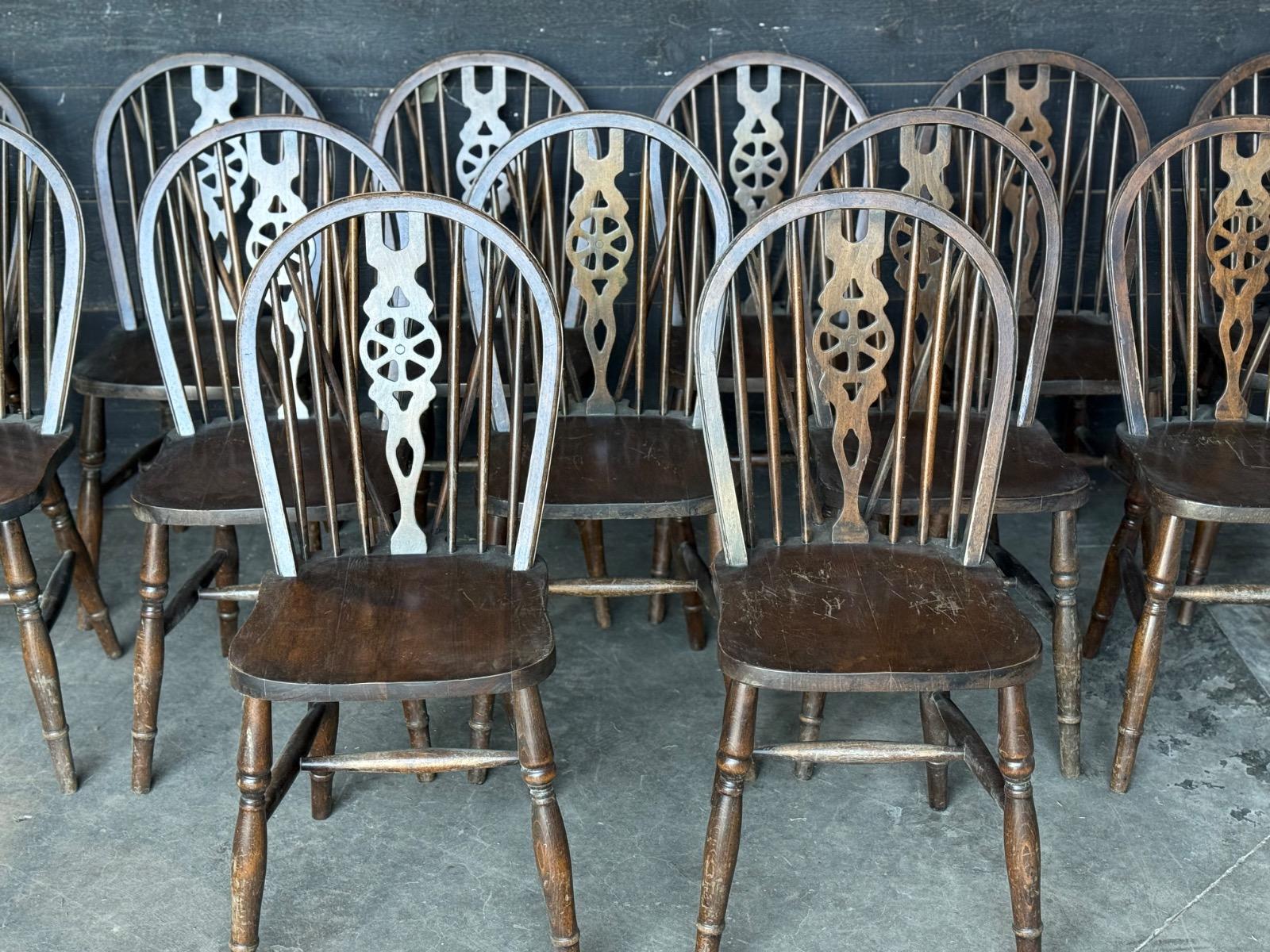Set of 13 Windsor chairs